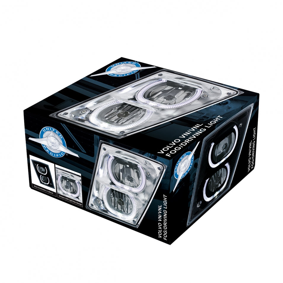 Compatible with Volvo VN VNL Fog Driving Lights White LED Accent Lights 2003 -17