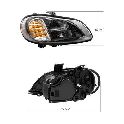 Blackout High Power Full LED Headlights For 2003-2024 Freightliner M2 - RH & LH