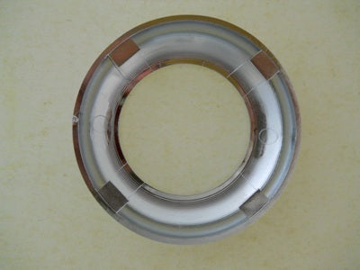 2.5" Chrome Twist On Bezel / Clean Look / No Screws / Fits 2.5" Round LED Lights