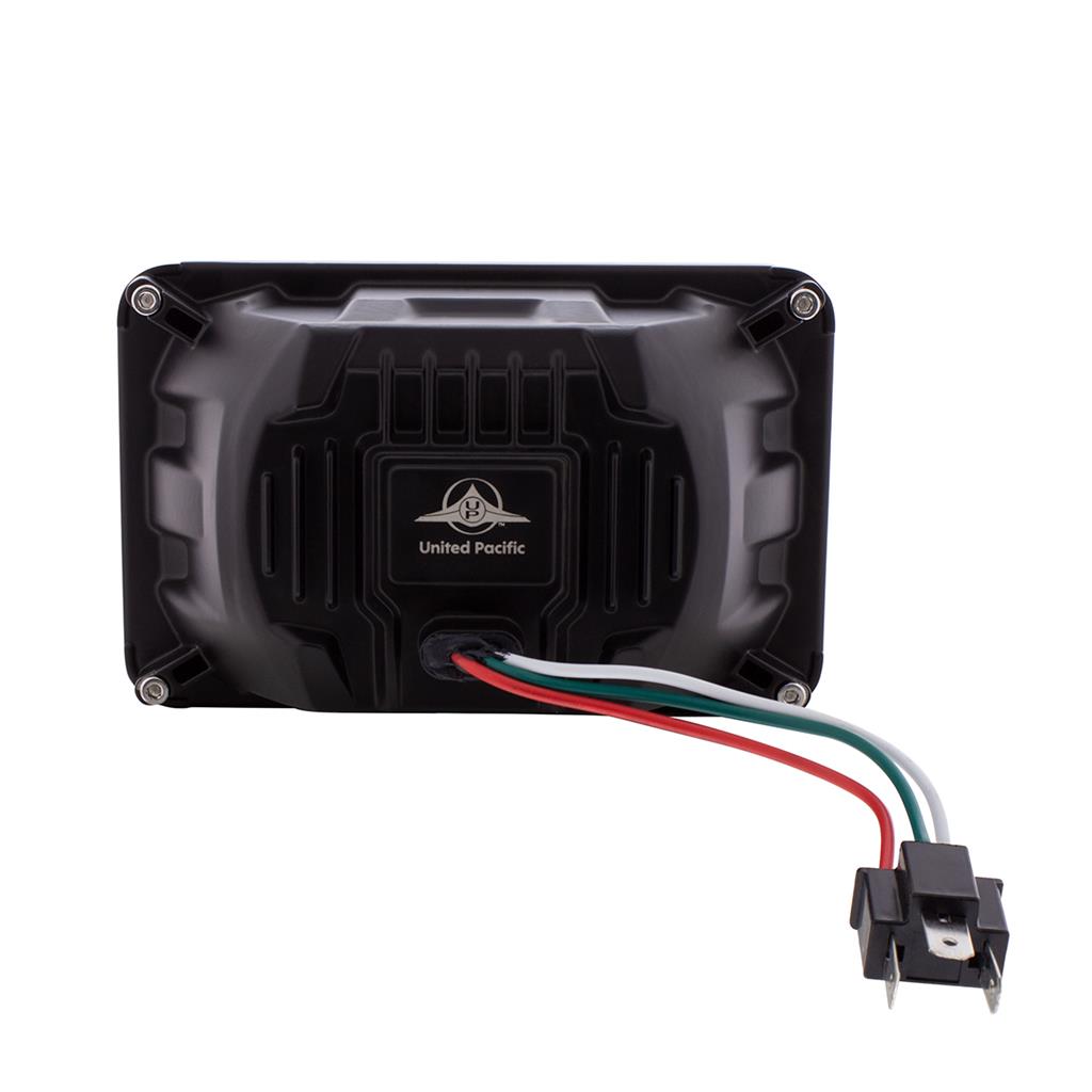 ULTRALIT - Heated 4" X 6" LED Headlight High Beam - Blackout