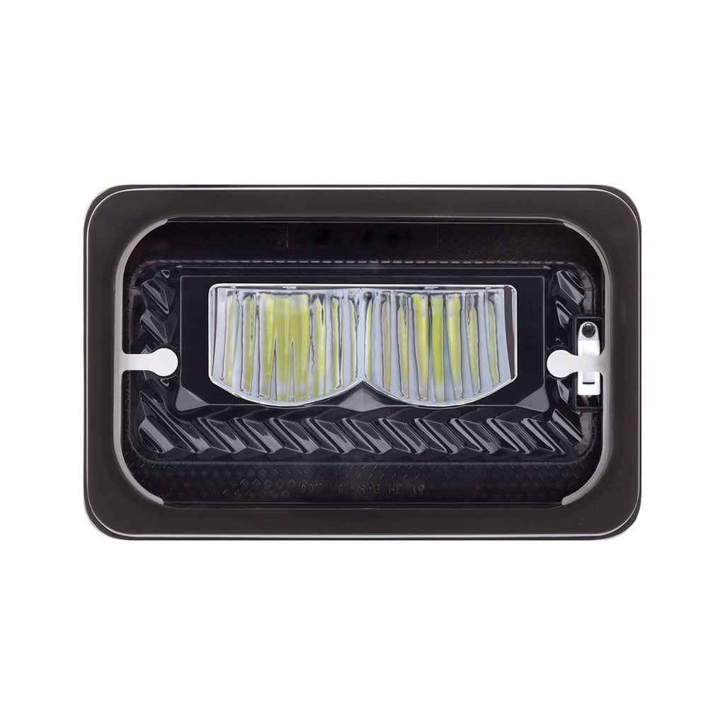 ULTRALIT - Heated 4" X 6" LED Headlight High Beam - Blackout