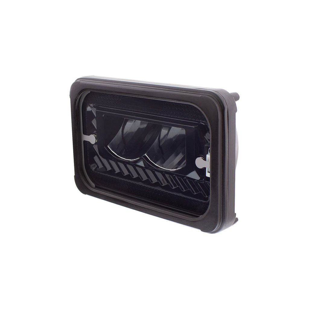 ULTRALIT - Heated 4" X 6" LED Headlight High Beam - Blackout