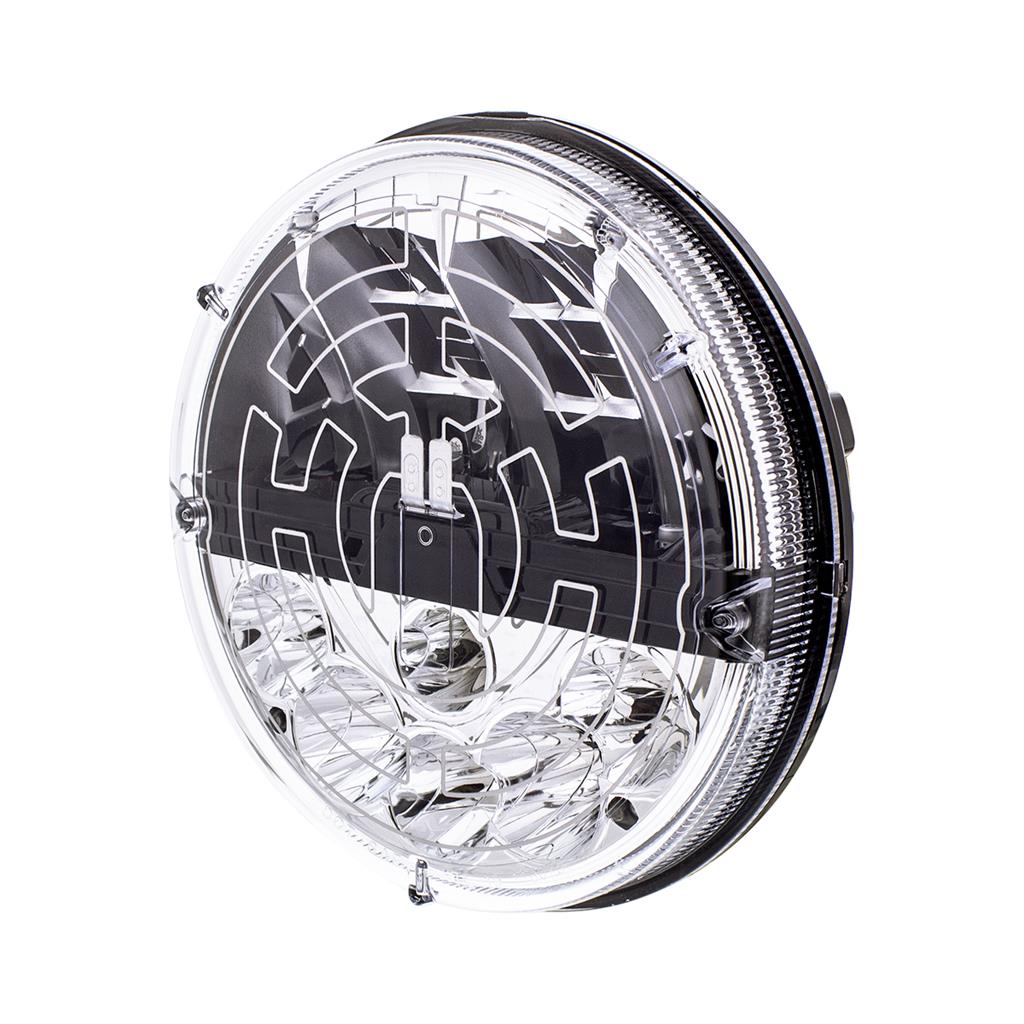 7" Heated LED Headlight With Polycarbonate Lens & Housing Semi Pickup