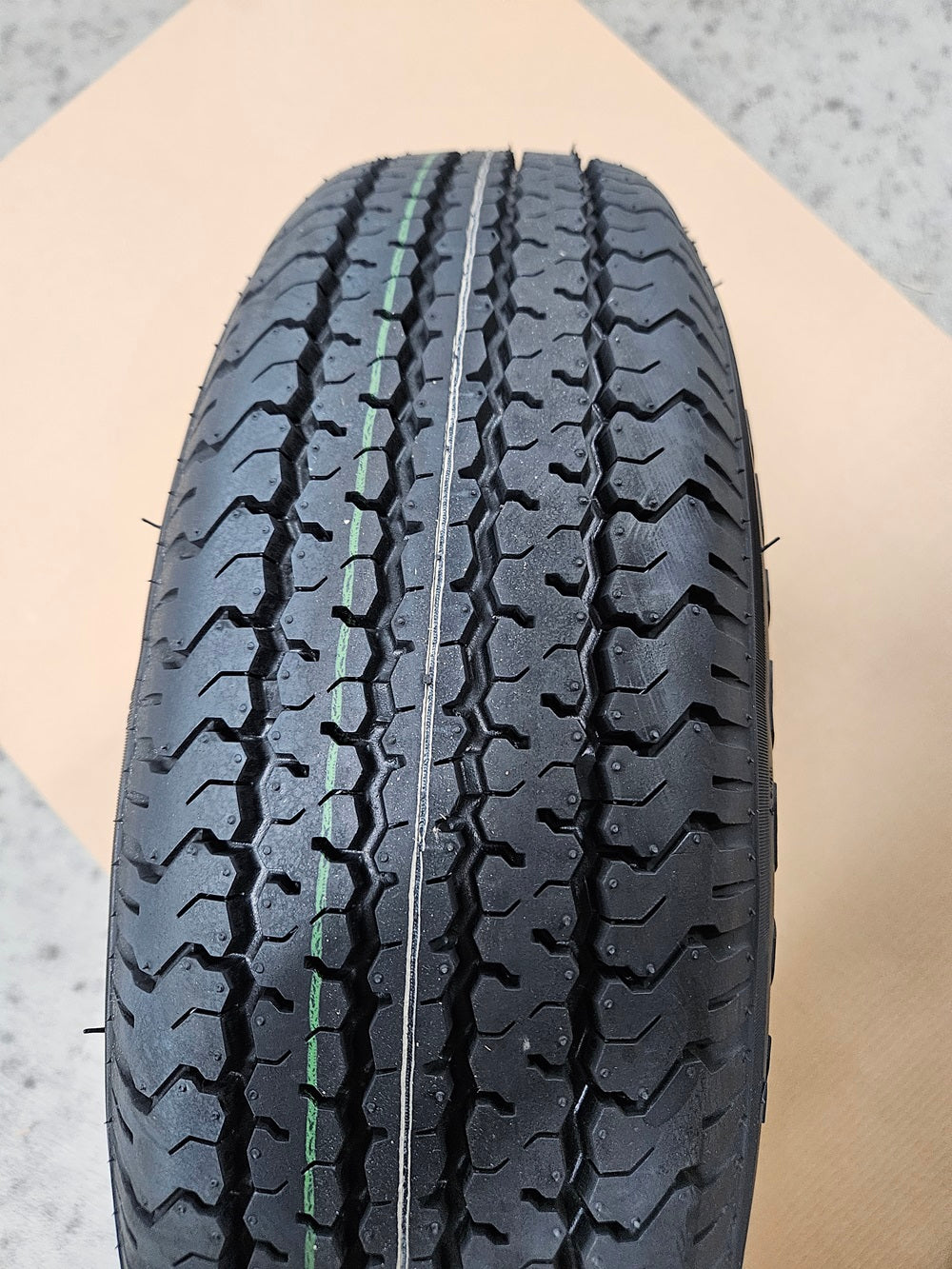 Trailer Camper 15" Black Aluminum Wheel Rim 15x6x4.5 ST205/75R15 Radial Tire D