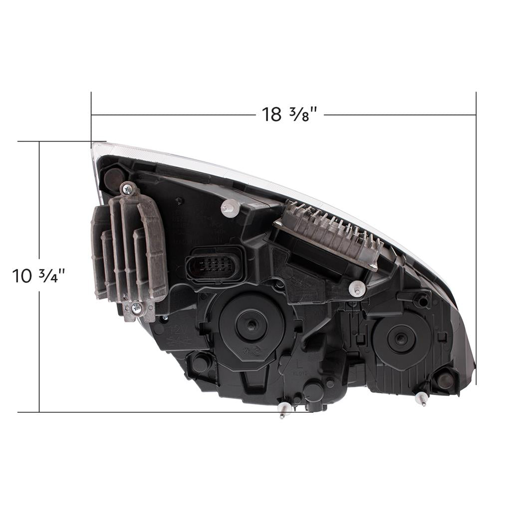 Blackout All LED Headlight For 2018-22 Freightliner Cascadia Passenger & Driver