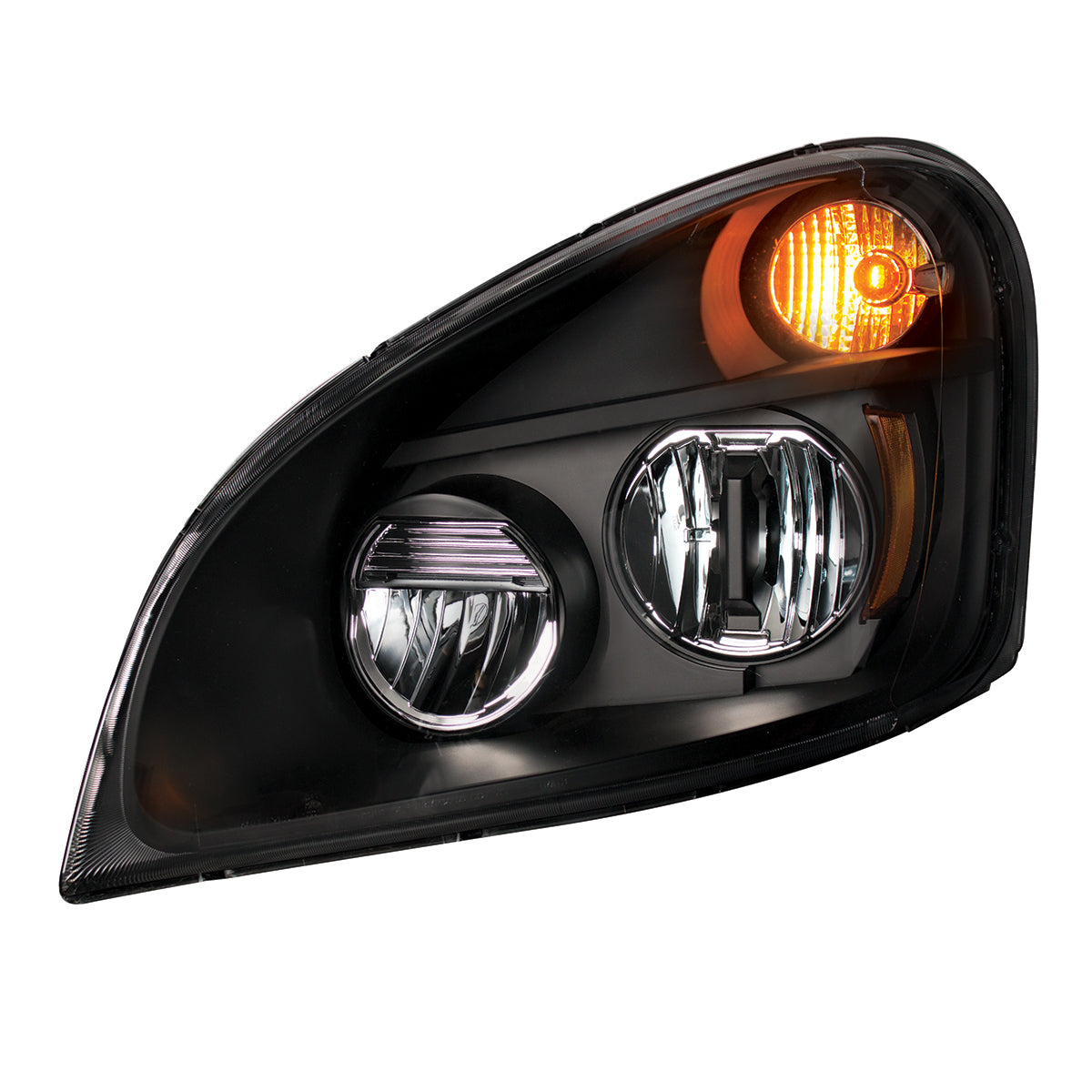 One Pair of Blackout LED Headlight For 2008-2017 Freightliner Cascadia LH & RH