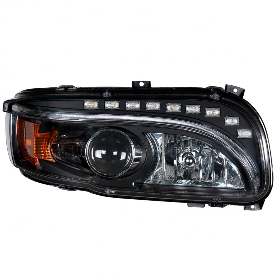 2008+ Peterbilt 388/389 Blackout Projection Headlight, LED Position & LED Turn