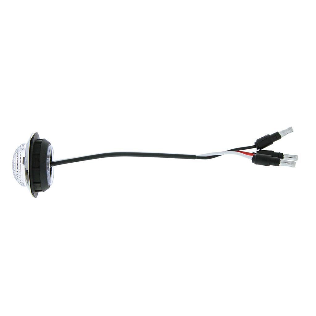 6 LED 1-1/4" Dual Function Light (Combo Clearance/Turn)-Amber LED/Clear Lens
