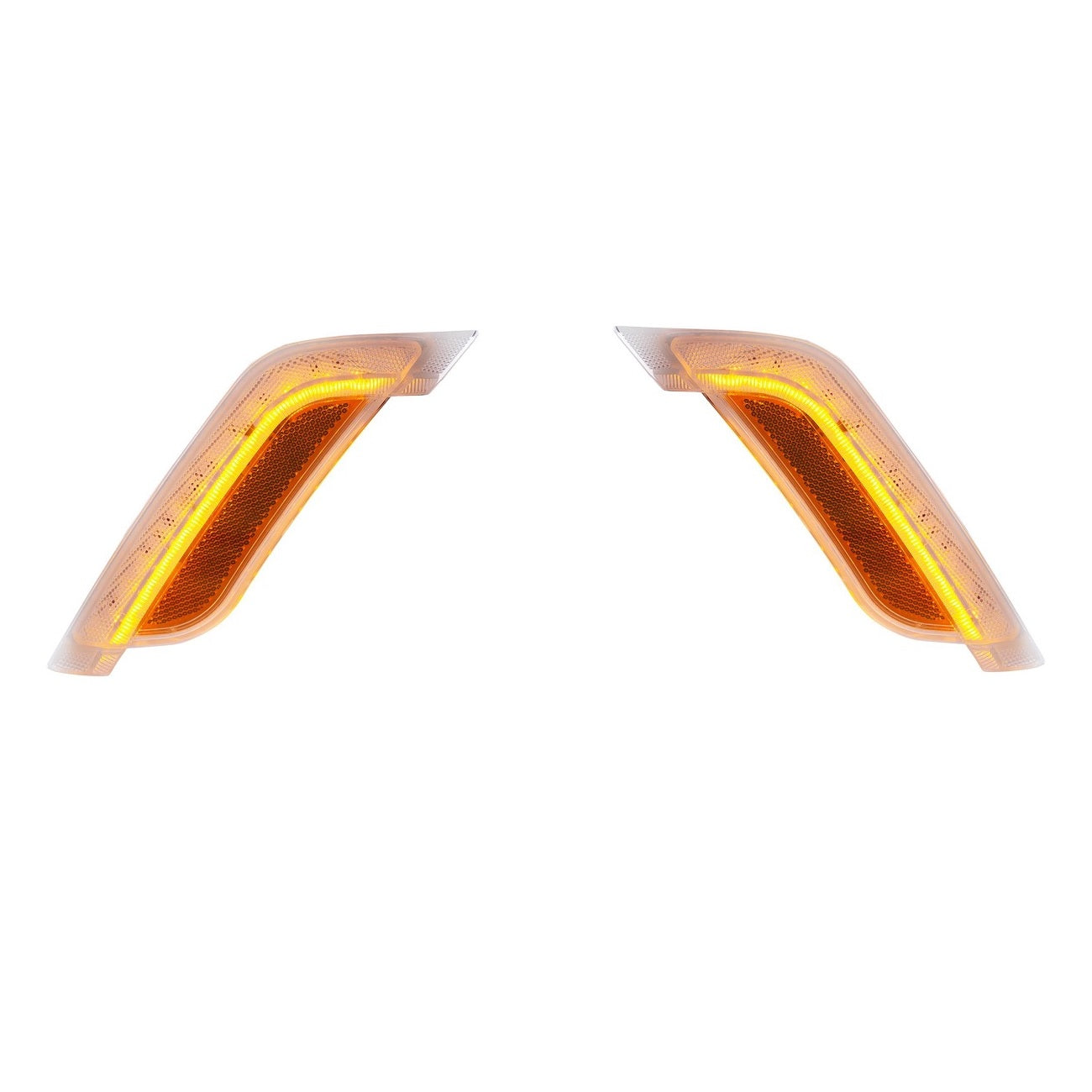12 Amber LED Fender Turn Signal Light 2014-19 Peterbilt 579 2011-19 587 LH/RH