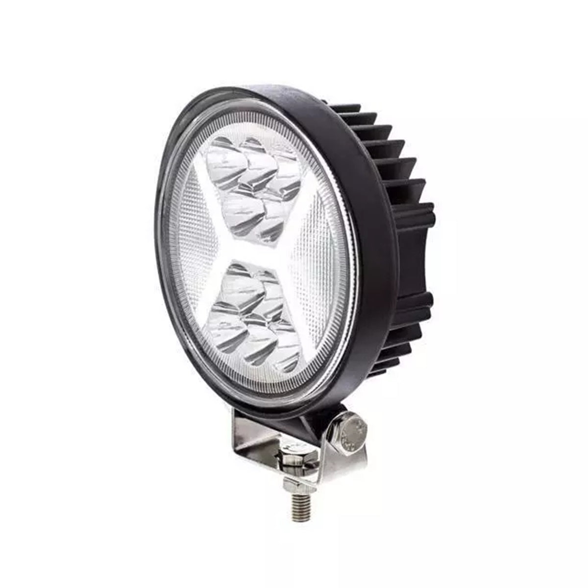 4.5" 24 LED High Power 5200 Lumen Off Road Light W/15 LED White "X" Light Guide
