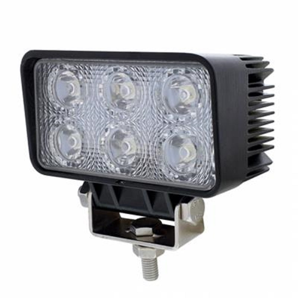 6 High Power LED 4.5" L x 2.4" H Rectangular Driving/Work Light