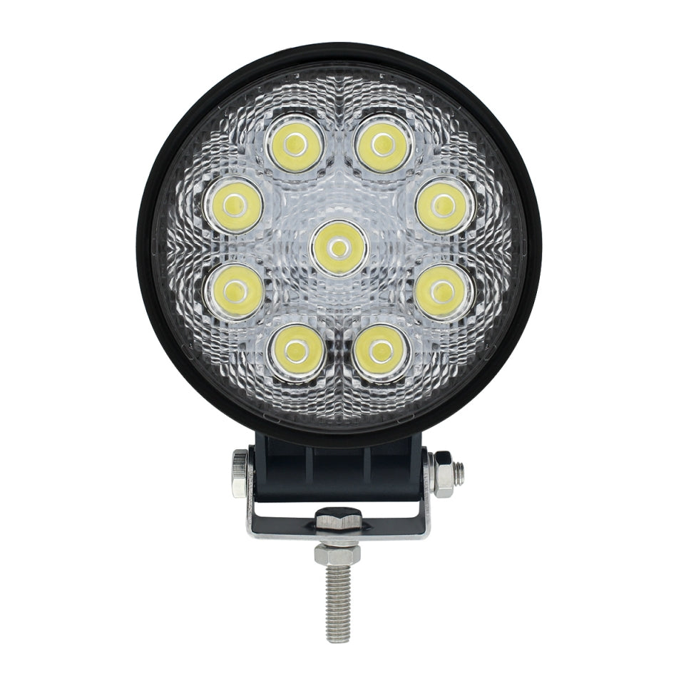 9 LED Work/Spotlight. High Power 3-Watt Diodes 1400 Lumens 10V-24V Range