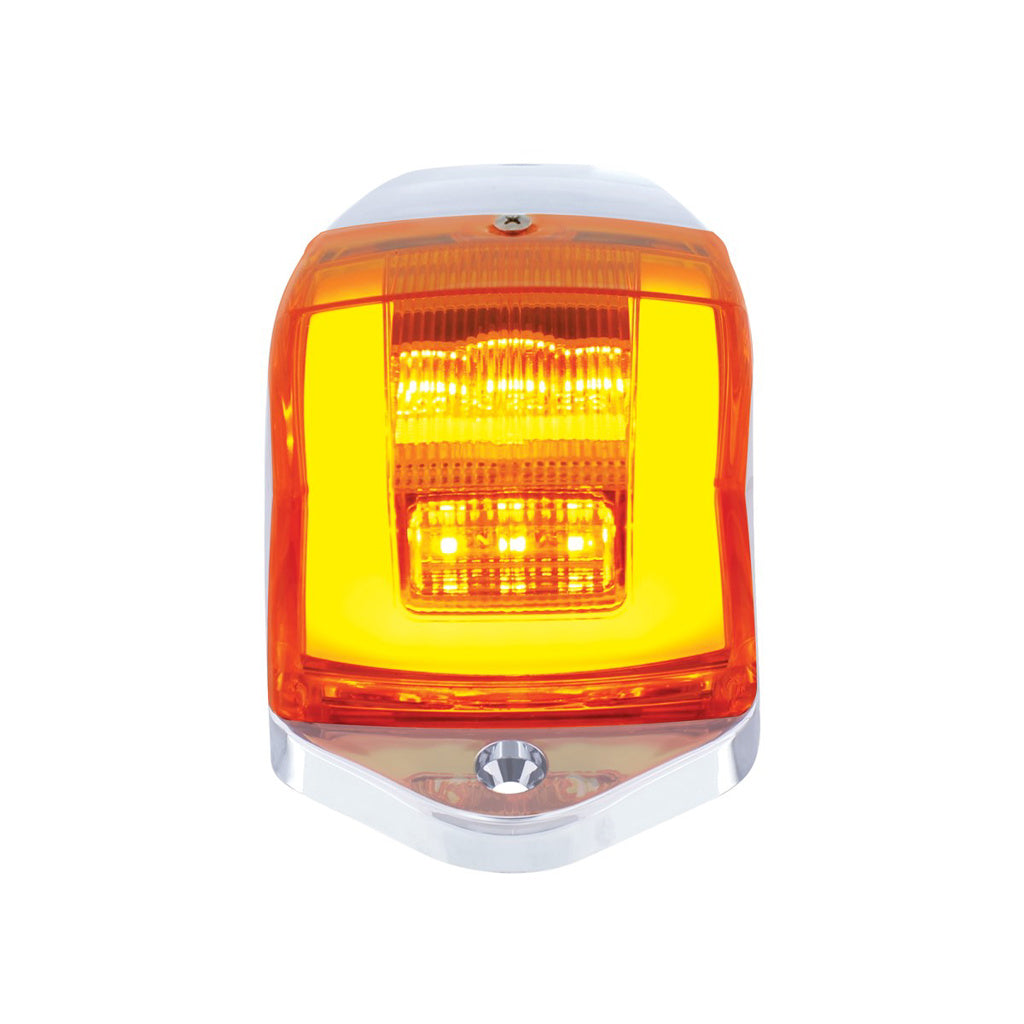 (1) 24 LED "GLO" Grakon 5000 Style Cab Light. Amber LED/Amber Lens KW W900 T800