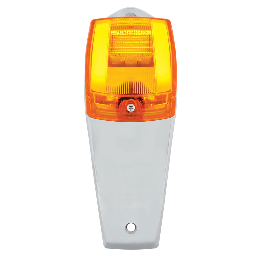 (1) 24 LED "GLO" Grakon 5000 Style Cab Light. Amber LED/Amber Lens KW W900 T800