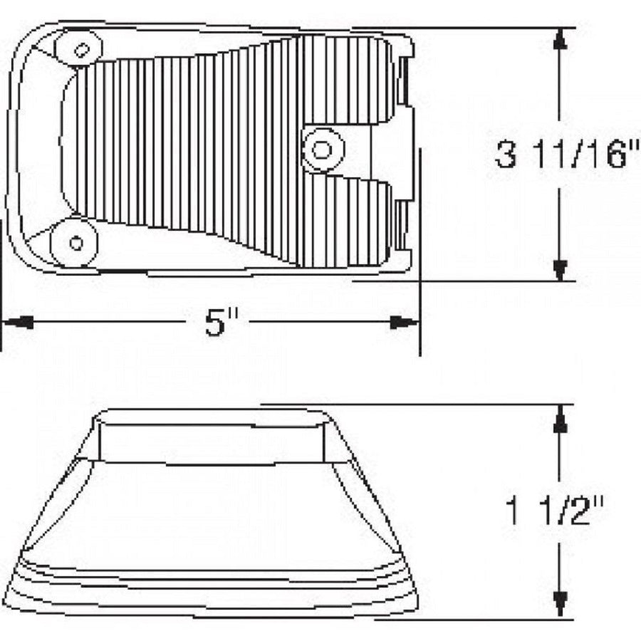 Compatible with Volvo VNL, LED Side Marker Indicator Light Amber LED's