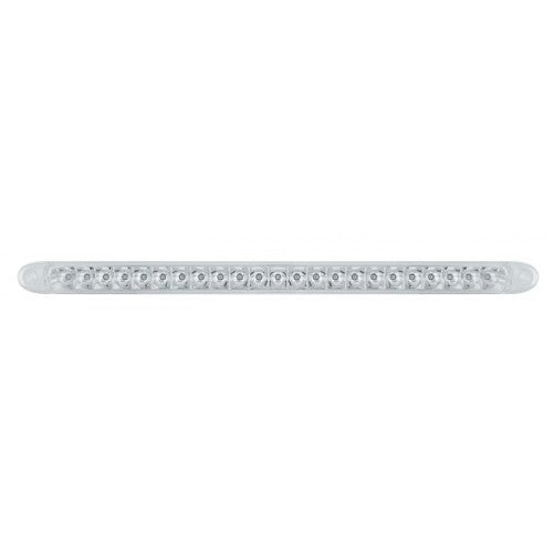 (2) 17" Slim Clear Red 23 SMD LED Truck Trailer RV Brake Stop Turn Tail Lights