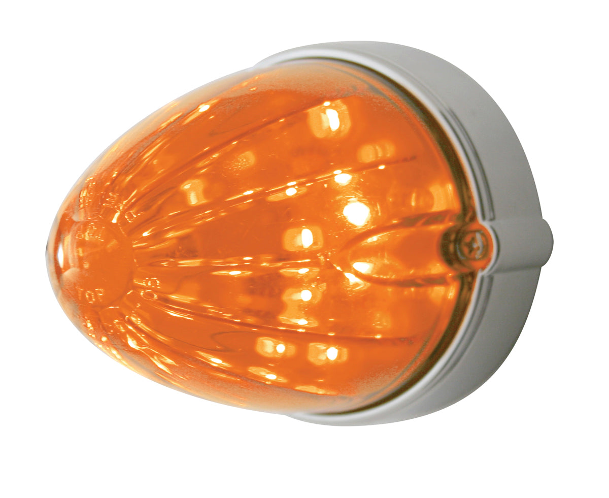 19 LED Watermelon Grakon 1000 Flush Mount Kit - Amber LED/Dark Amber Lens