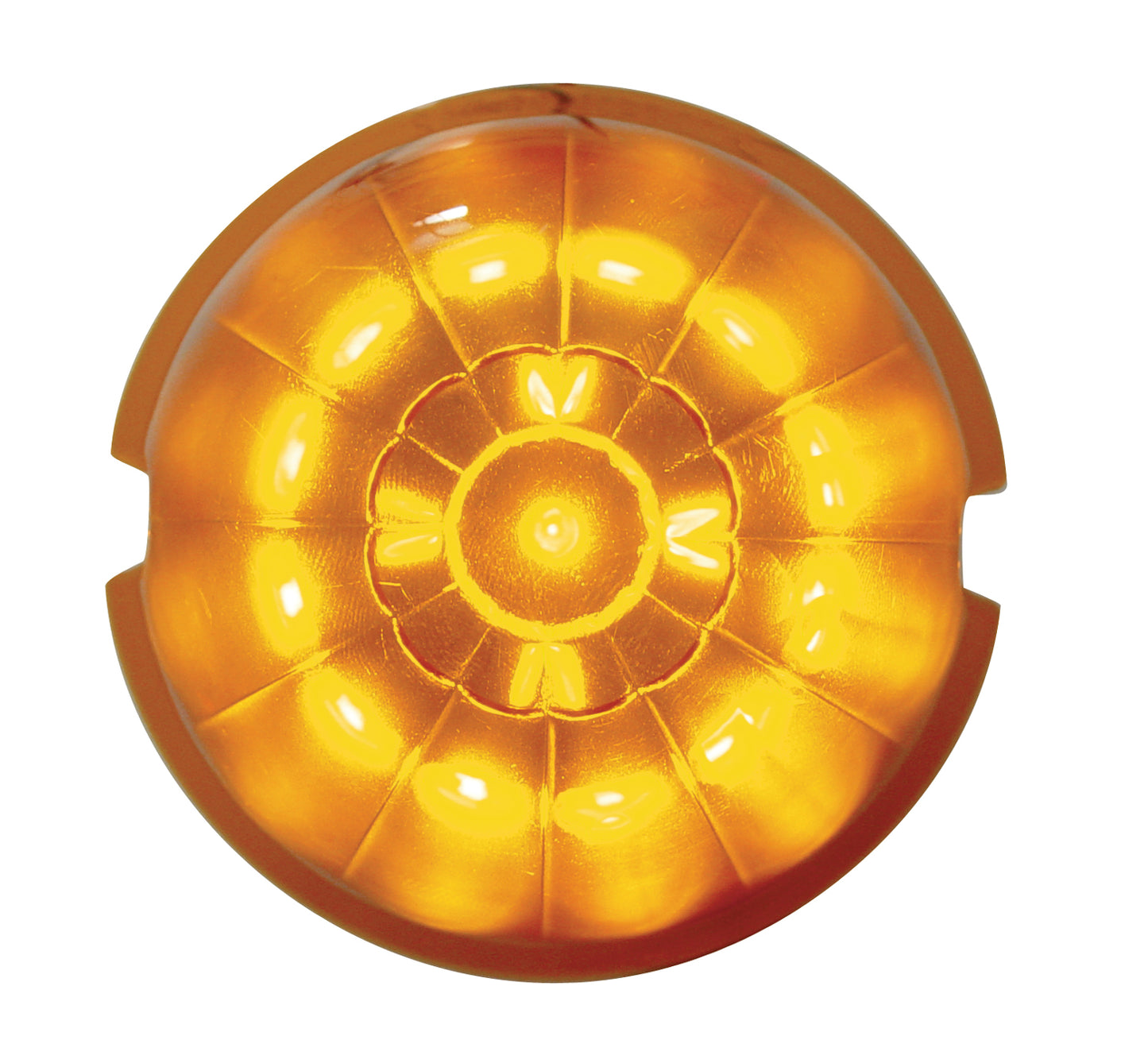 17 LED Watermelon Cab Light - Amber LED/Dark Amber Lens