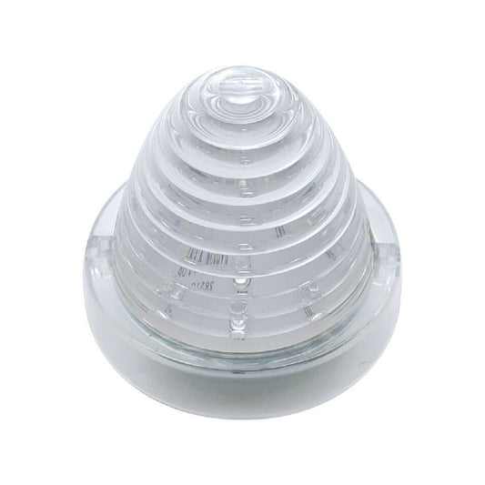 13 LED Beehive Truck-Lite Style Cab Light - Amber LED/Clear Lens