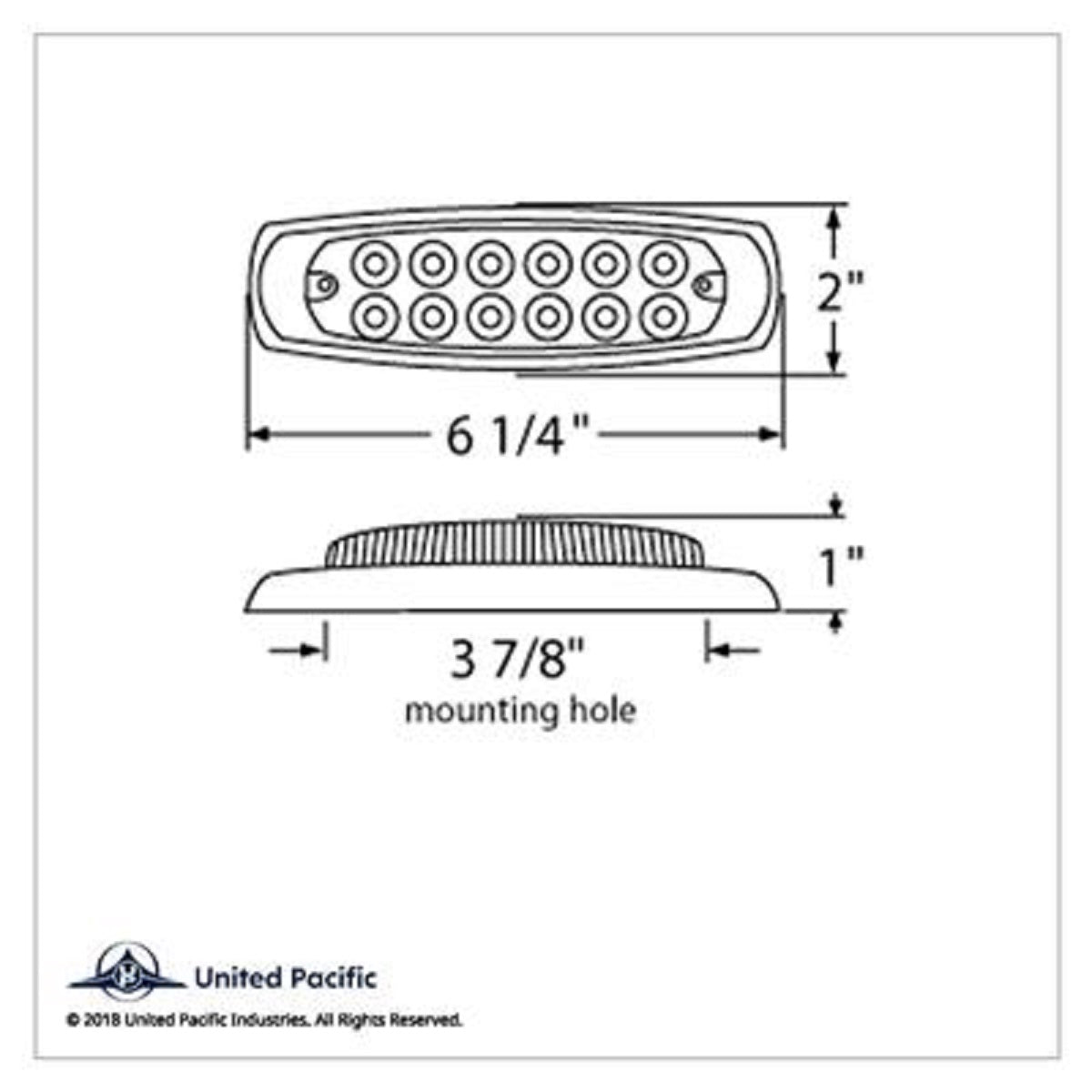(1) Amber LED Truck Trailer Clearance Side Marker Light Reflective Style Design