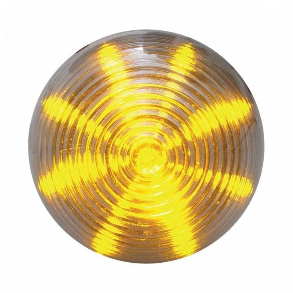 Clear Amber 2.5" Round 13 LED Truck Trailer Semi Side Marker Clearance Light Kit