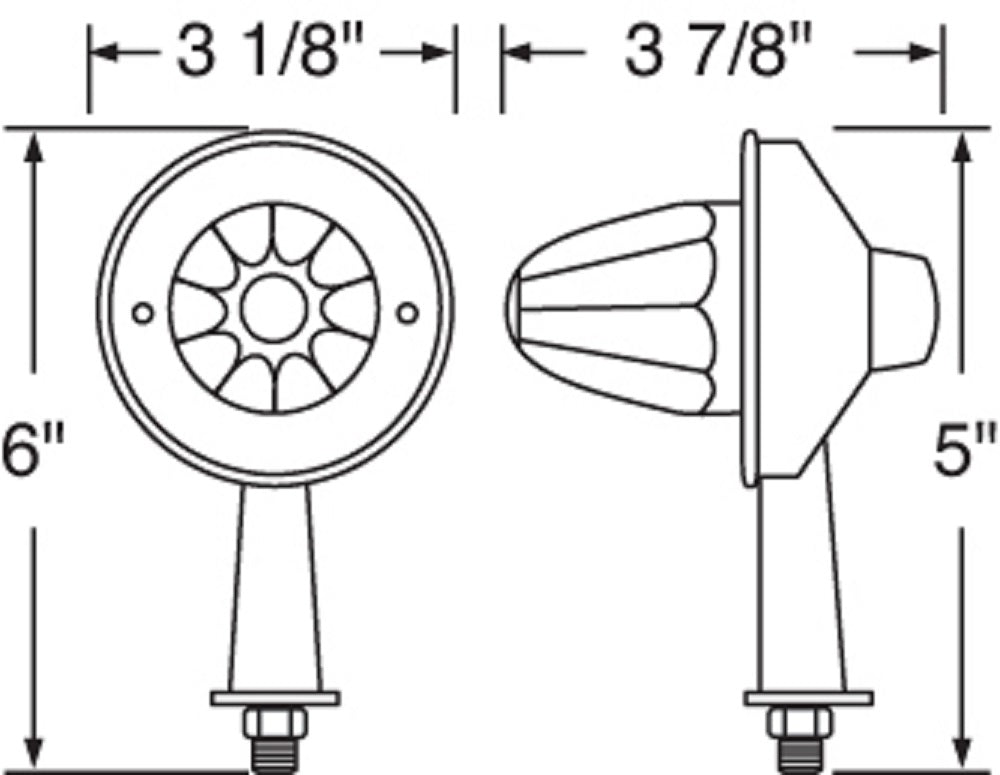 13 LED 2-1/8" Arm Watermelon Light Kit - Red LED/Red Lens