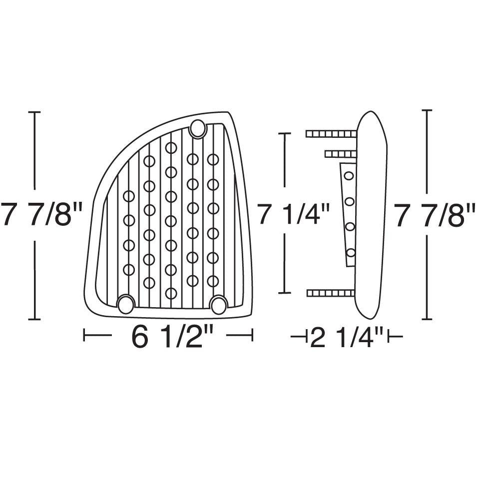 Fits Kenworth T600 LED Turn Signal Lights / Amber LED Amber Lens /Pair Left and Right