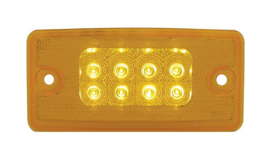 8 Amber LED Reflector Cab Light for Freightliner Century and Columbia Amber Lens