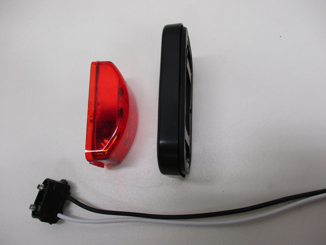 Red 3 LED 2.5" Truck Trailer RV Clearance Side Marker Light / Grommet Mount