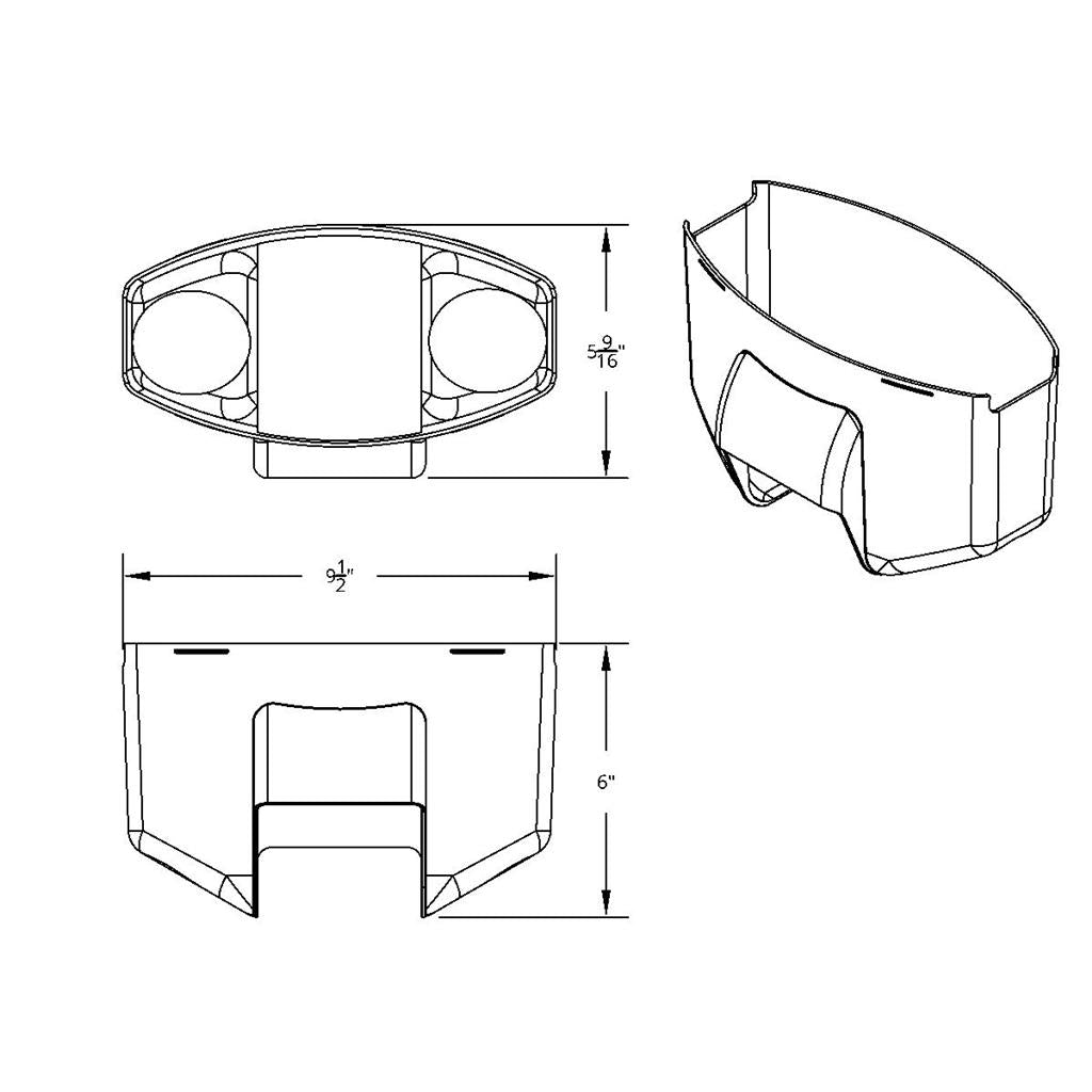 Chrome Upper Steering Column Cover 1997-01 Fits Kenworth W900/T800, Peterbilt 379/378
