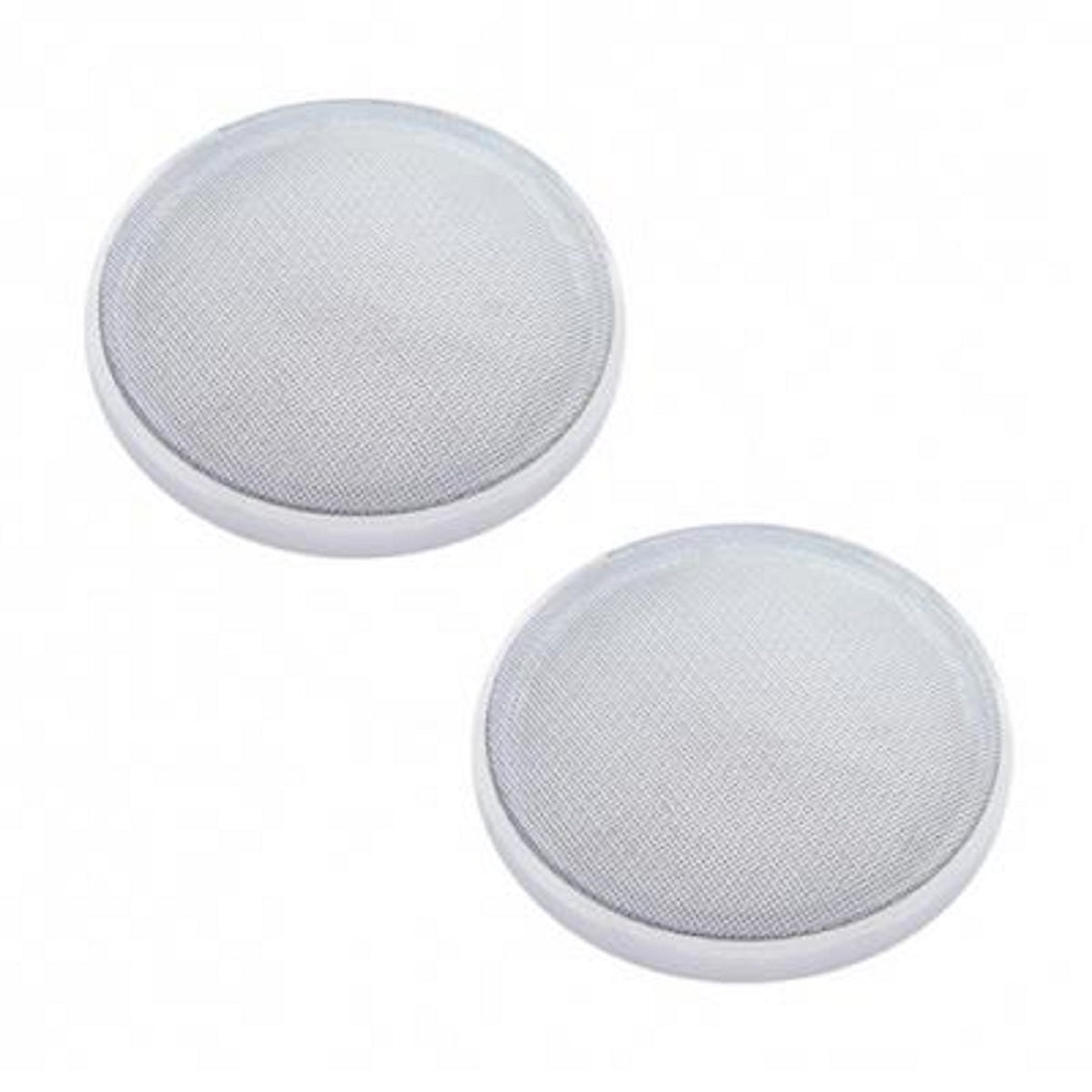 (2) Chrome 6-1/2" Round Speaker Covers for Various Peterbilt Modelss
