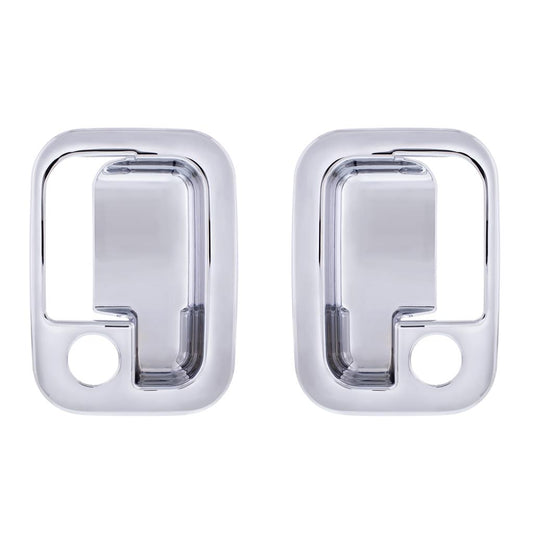 Chrome Door Handle Trim Cover fits Peterbilt & Fits Kenworth Driver & Passenger