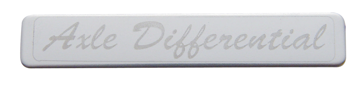 Chrome Plastic Axle Differentail Rocker Switch Cover SS Plaque fits Peterbilt