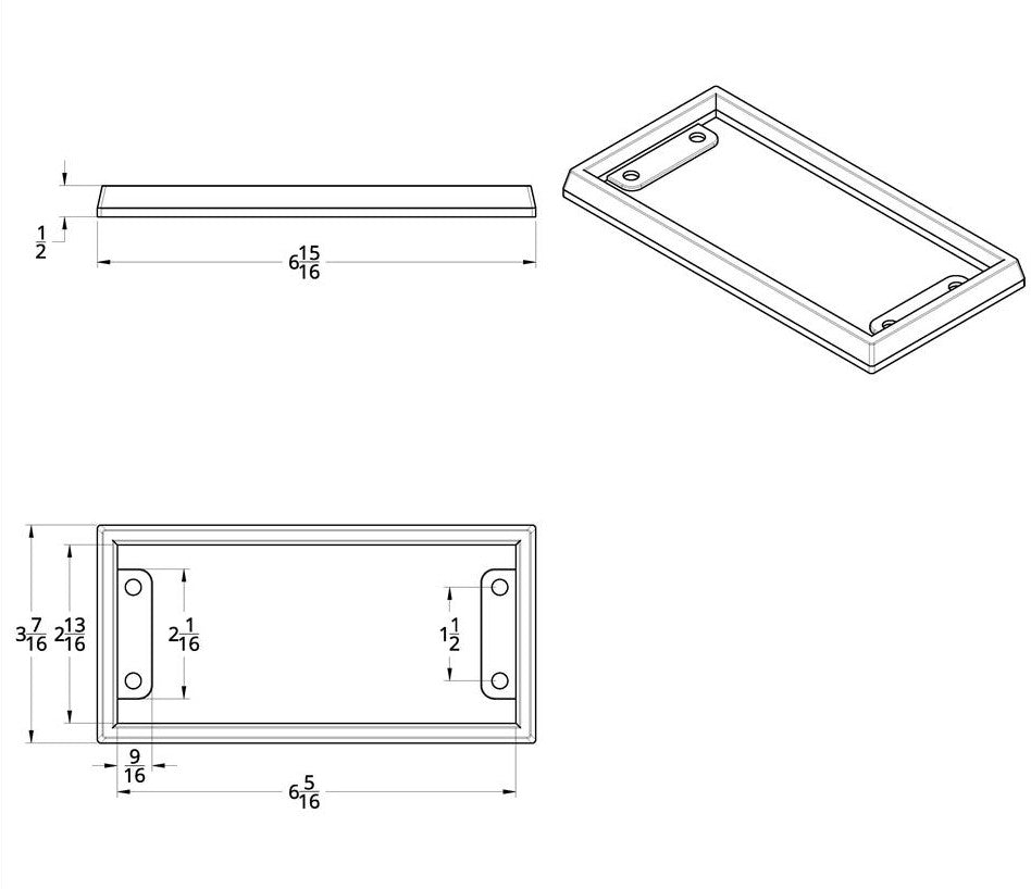 Chrome Plastic Parking & Trailer Brake Bezel 2001 & Older Fits Kenworth
