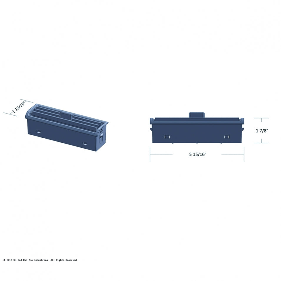 Freightliner Century Heater A/C Vent / Chrome Plastic Dash Vent Grill