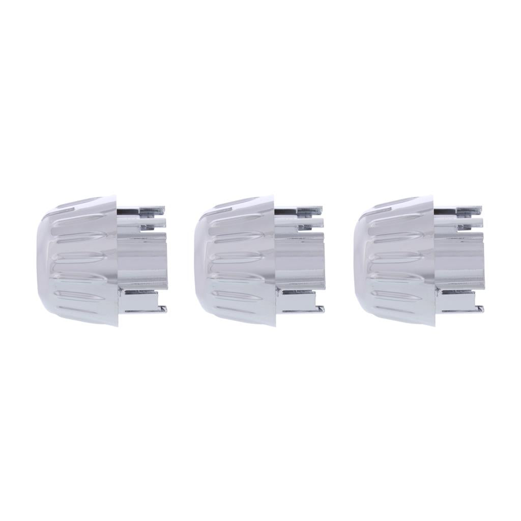 Chrome Outer A/C Control Knob Set 2006-20 Fits Kenworth W900, T800, T660, C500