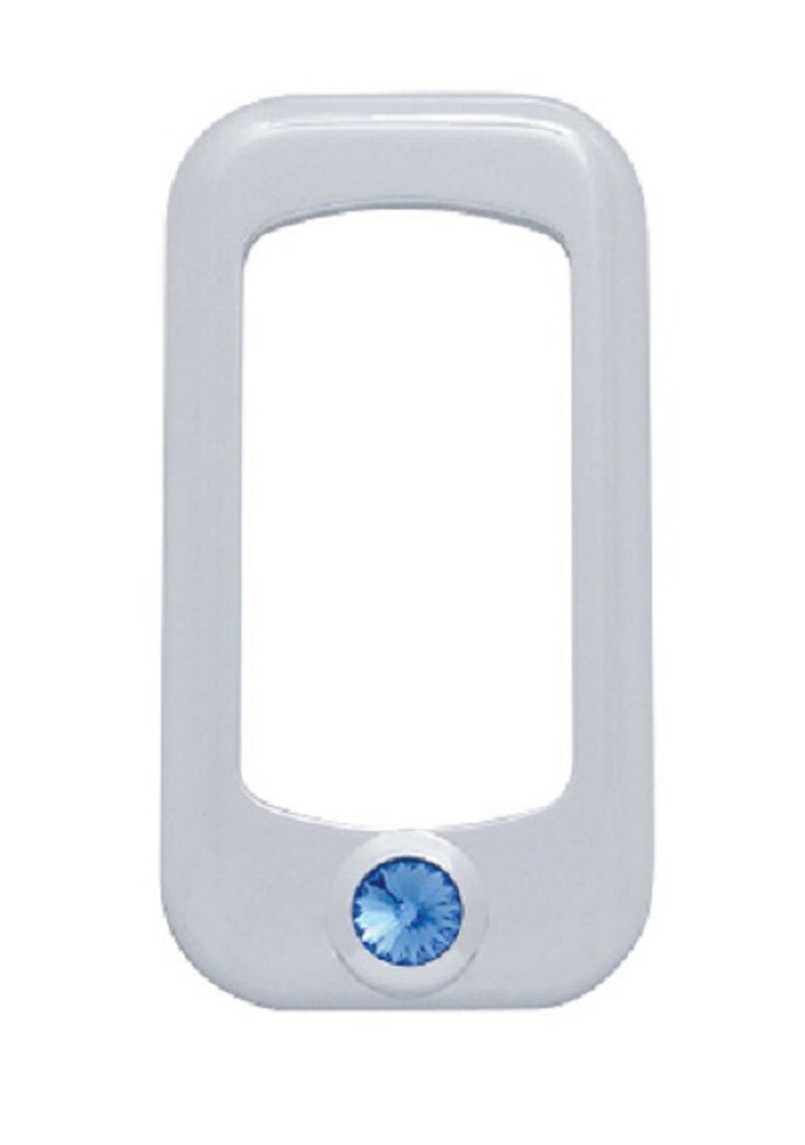 (3) Blue Rocker Switch Trim Peterbilt Fits Kenworth Truck Semi