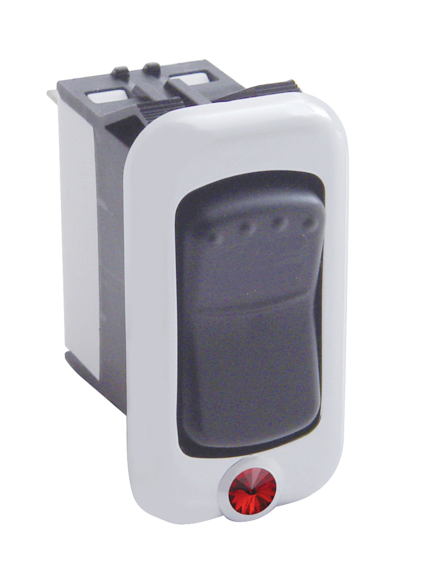 (3) Red Rocker Switch Trim Peterbilt Fits Kenworth Truck Semi