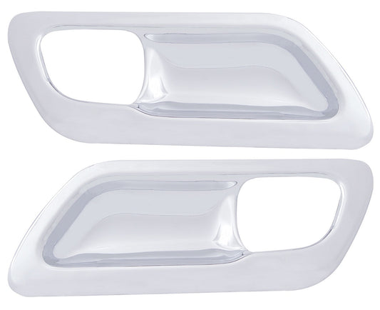 (1) Pair of Chrome Interior Door Handle Trim For 2006+ Petertiblt
