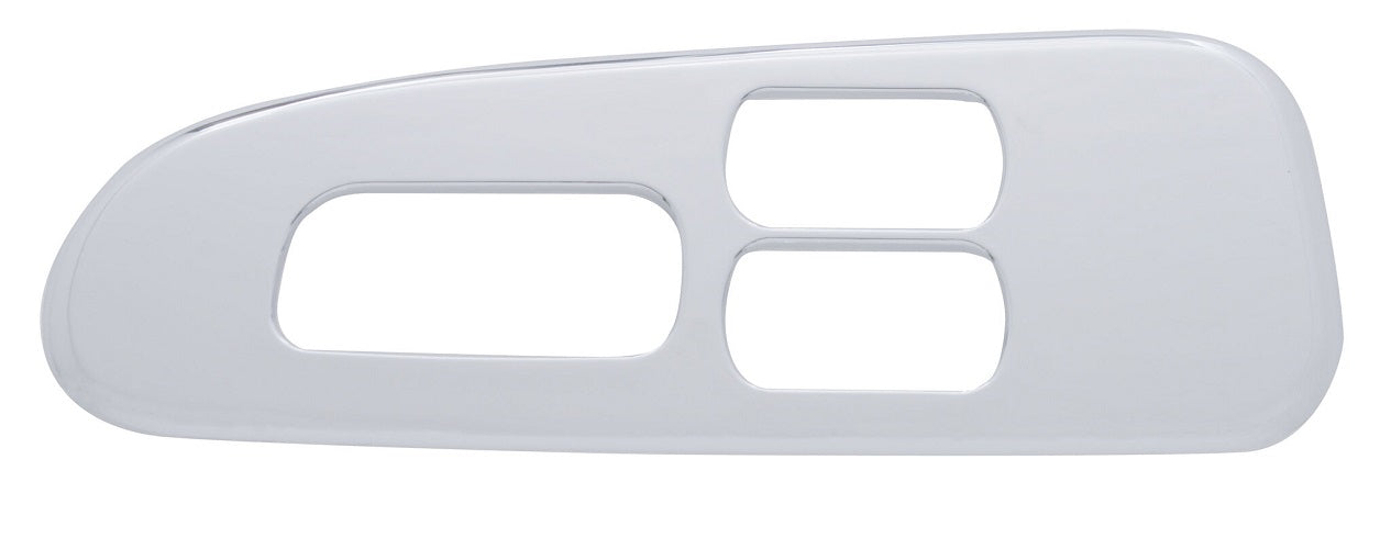Chrome Plastic Window Switch Panel (3 Cutout) For 2006-2019 Peterbilt -Driver
