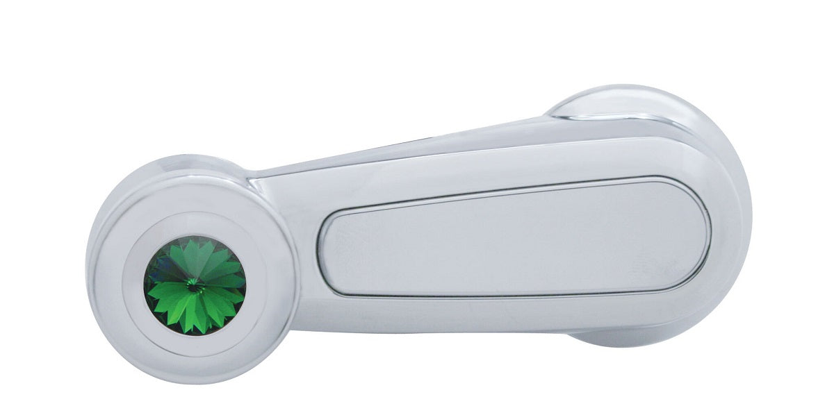Window Crank with Green Crystal 2006-18 Peterbilt 379, 389, 388, 387, 386, 384