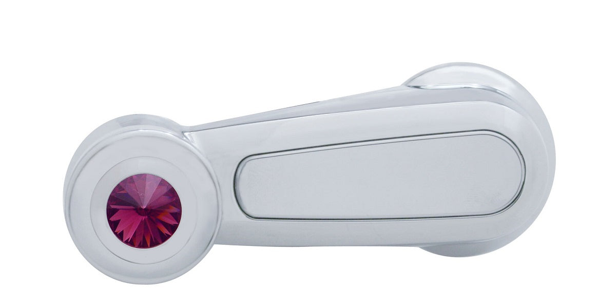 Window Crank with Purple Crystal 2006-18 Peterbilt 379, 389, 388, 387, 386, 384