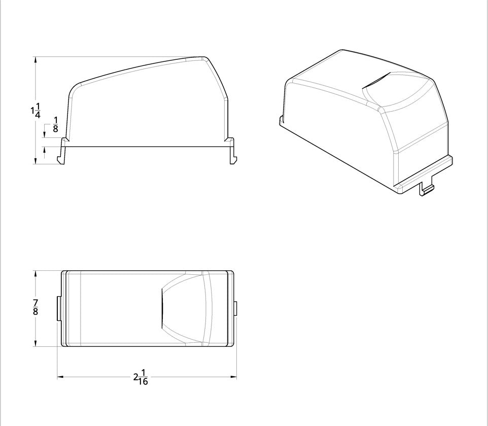 (2) Chrome Rocker Switch Plugs Compatible with Kenworth 2006+ T660, T800. W900