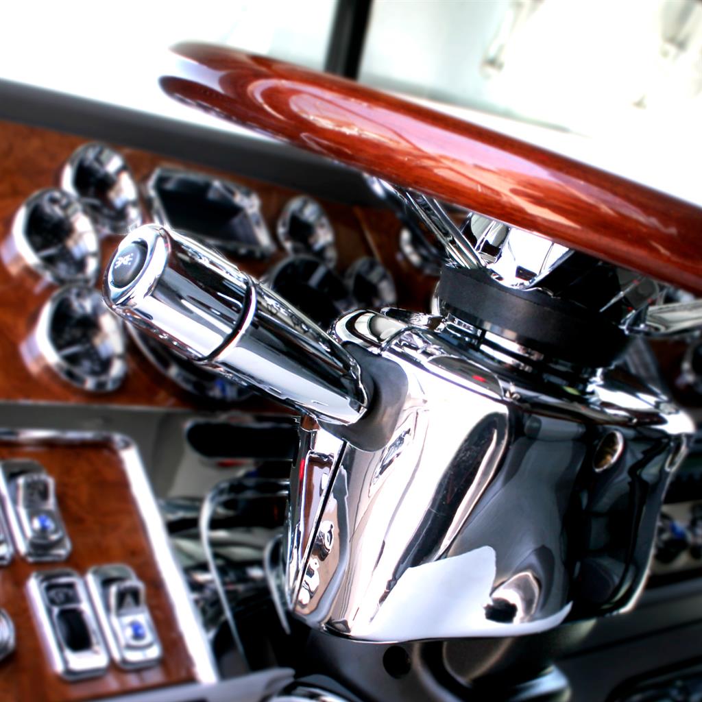 Chrome Plastic Turn Signal Lever Cover 2006-2019 Peterbilt & Fits Kenworth