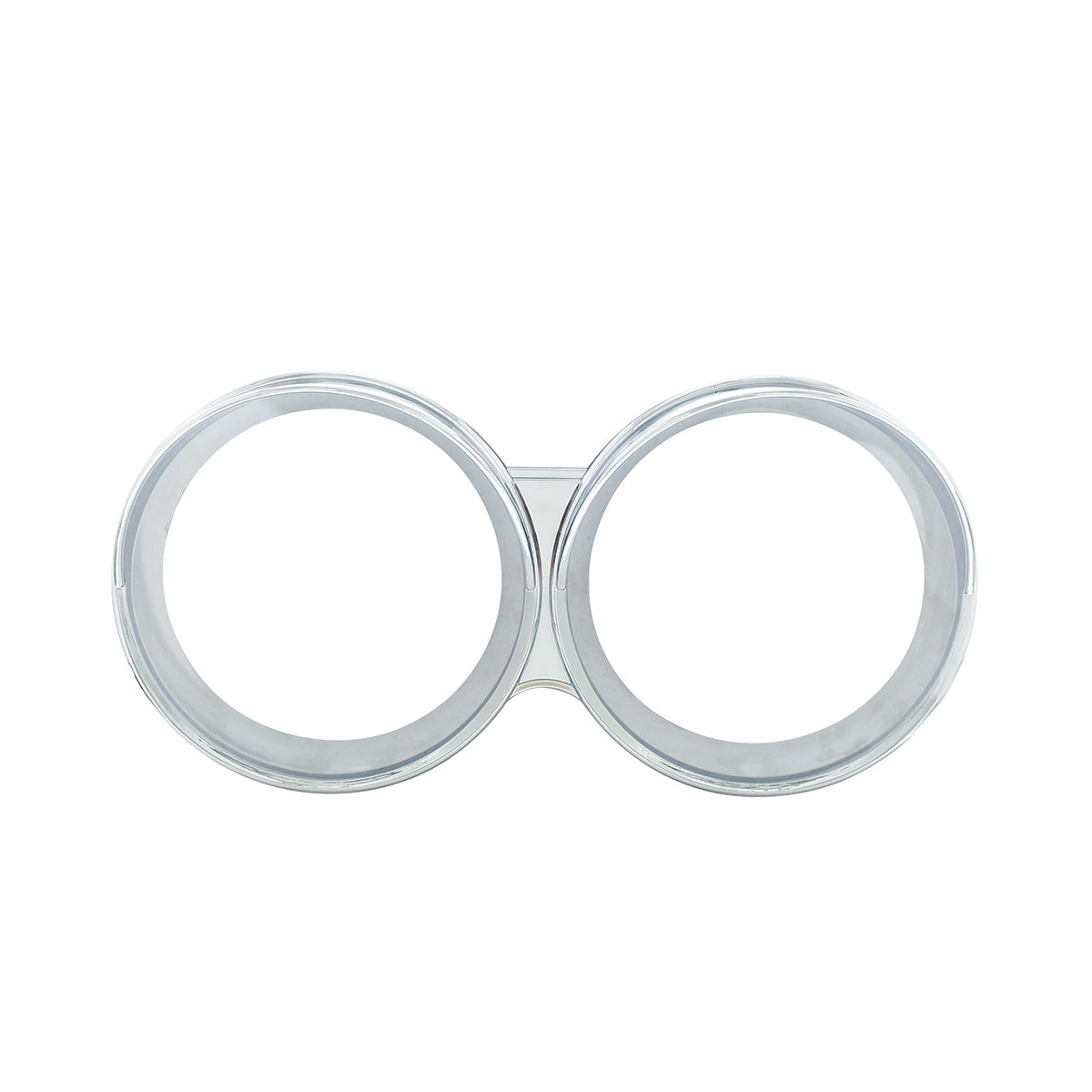 Chrome Speed/Tachometer Gauge Bezel with Visor fits Various 2006-2020 Fits Kenworth