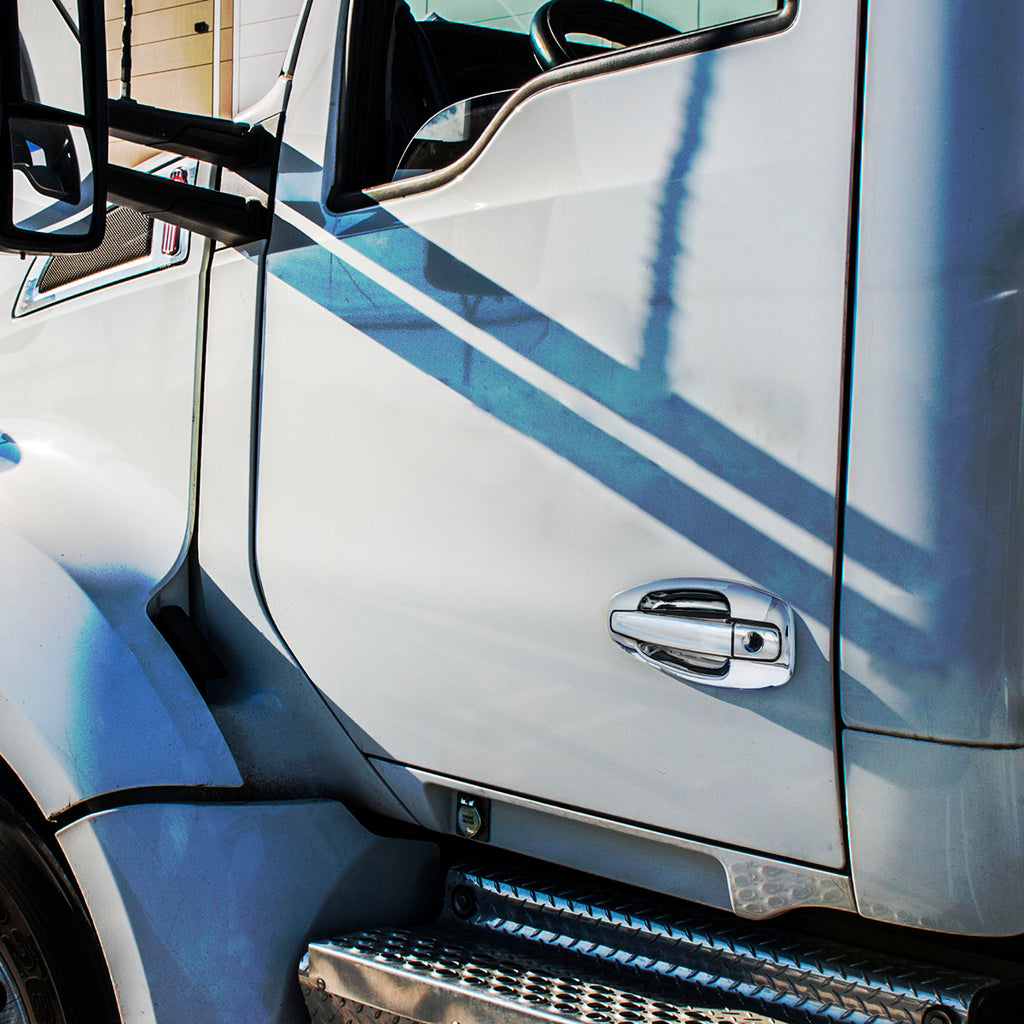 Chrome Exterior Door Handle Cover Compatible with Kenworth T680/T880/W900