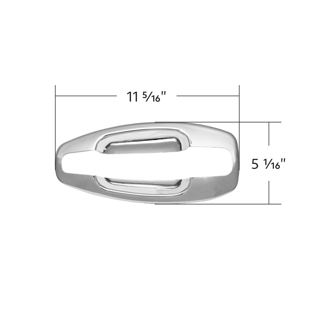 Chrome Exterior Door Handle Cover Compatible with Kenworth T680/T880/W900