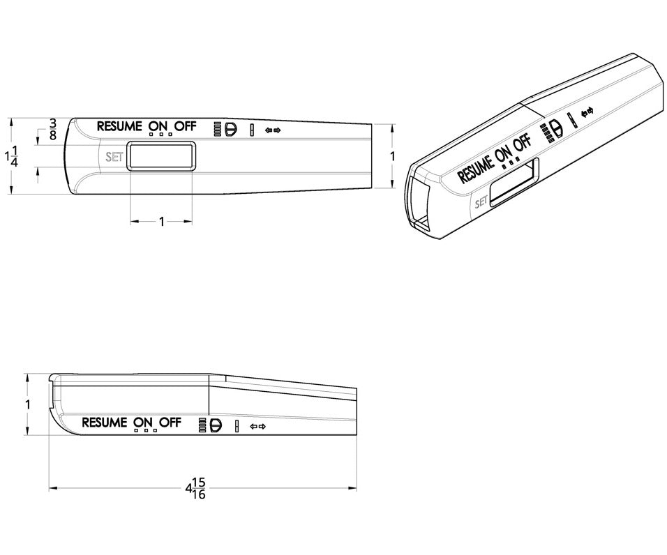 Chrome Plastic Turn Signal Lever Cover Compatible with Volvo VNL 1998-2010