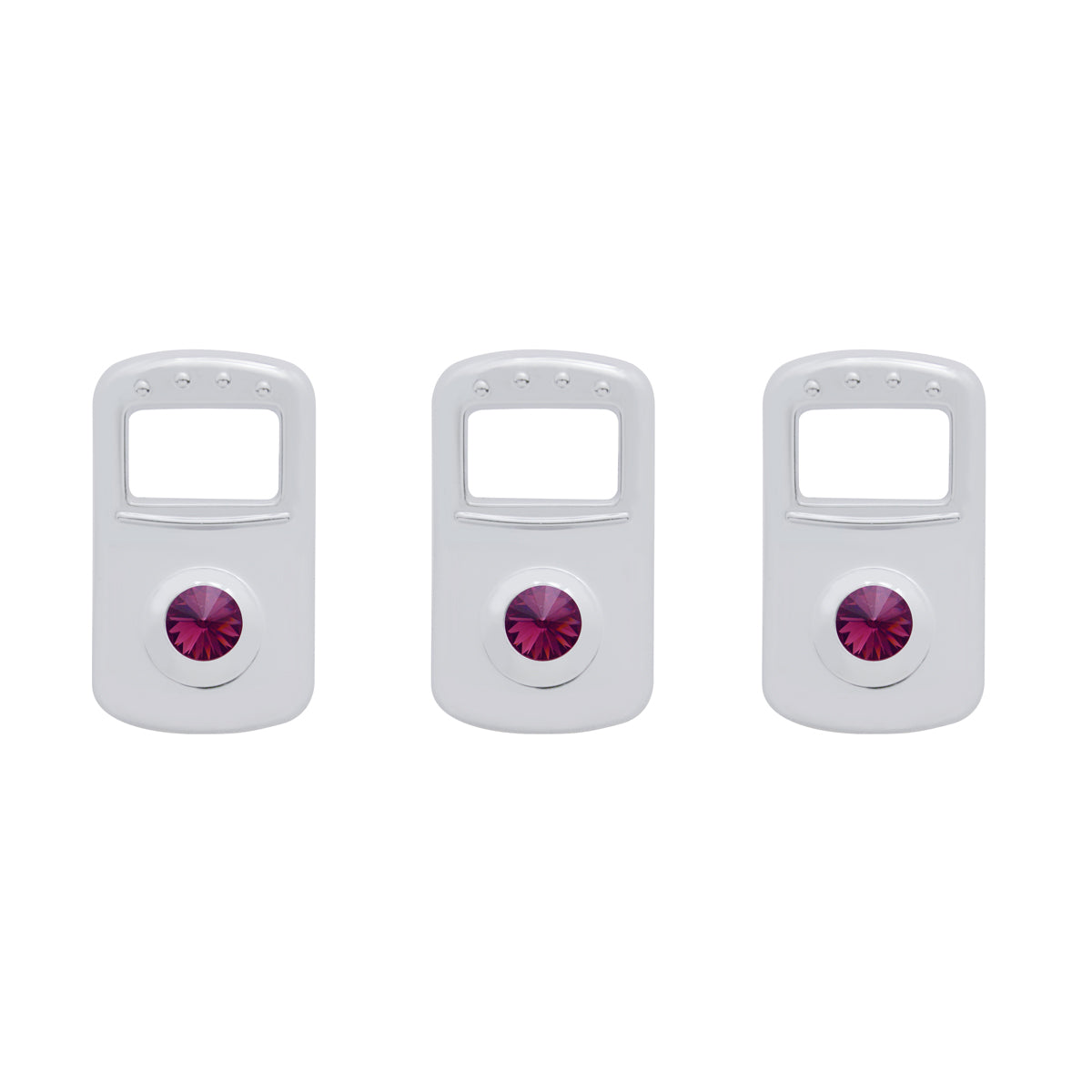 Rocker Switch Cover Fits Kenworth/Peterbilt - Purple Diamond (Card of 3)