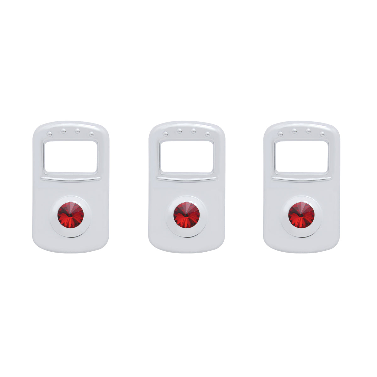Rocker Switch Cover Fits Kenworth/Peterbilt - Red Diamond (Card of 3)